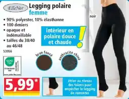 Norma ElleNor Legging polaire femme offre