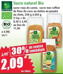 Norma BIO SONNE Sucre naturel Bio offre