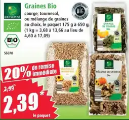 Norma BIO SONNE Graines Bio offre