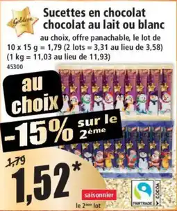 Norma Goldora Sucettes en chocolat offre
