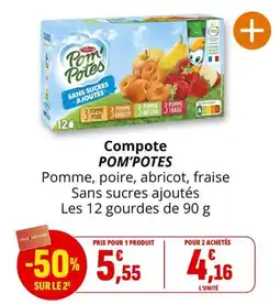 Coccinelle Supermarché Pom'Potes Compote offre