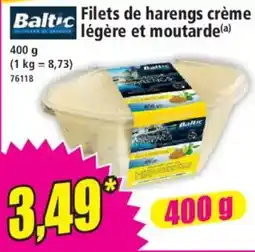 Norma Baltic Filets de harengs crème légère et moutarde offre