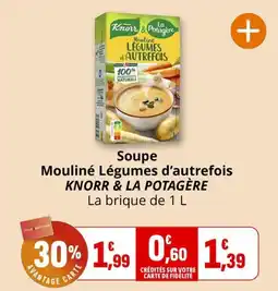 Coccinelle Supermarché KNORR & LA POTAGÈRE Soupe Mouliné Légumes d'autrefois offre