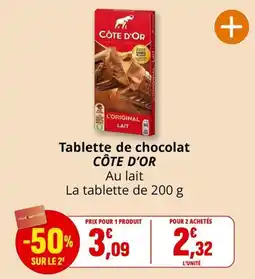 Coccinelle Supermarché CÔTE D'OR Tablettes de chocolat offre