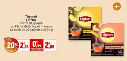 Coccinelle Supermarché Lipton Thé noir offre