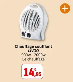 Coccinelle Supermarché LIVOO Chauffage soufflant offre