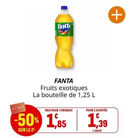 Coccinelle Supermarché FANTA Fruits exotiques offre