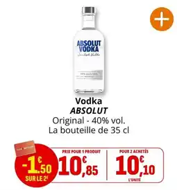 Coccinelle Supermarché ABSOLUT Vodka offre