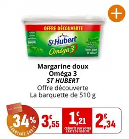 Coccinelle Supermarché ST HUBERT Margarine doux Oméga 3 offre