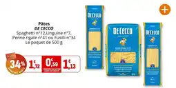 Coccinelle Supermarché DE CECCO Pâtes offre