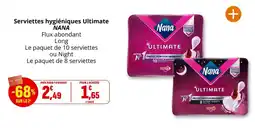 Coccinelle Supermarché Nana Serviettes hygiéniques Ultimate offre