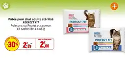 Coccinelle Supermarché PERFECT FIT Pâtée pour chat adulte stérilisé offre