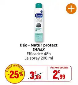 Coccinelle Supermarché Sanex Déo - Natur protect offre