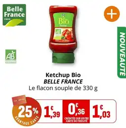 Coccinelle Supermarché Belle France Ketchup Bio offre