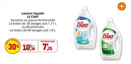 Coccinelle Supermarché LE CHAT Lessive liquide offre