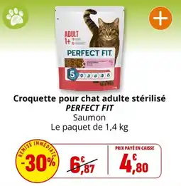 Coccinelle Supermarché PERFECT FIT Croquette pour chat adulte stérilisé offre