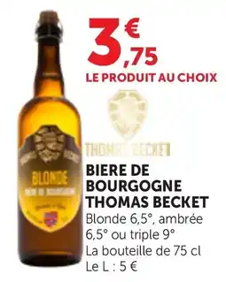 Maximarché THOMAS BECKET BIERE DE BOURGOGNE offre