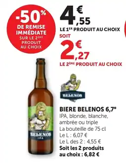 Maximarché BELENOS BIERE offre
