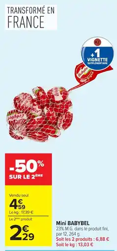 Carrefour Market Babybel Mini Original offre