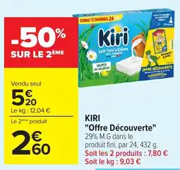 Carrefour Market Kiri Lait frais à Crème offre