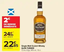 Carrefour Glen Turner Single Malt Scotch Whisky offre