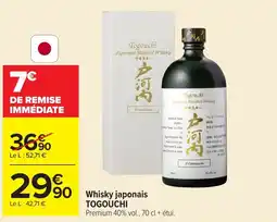 Carrefour TOGOUCHI Whisky japonais offre