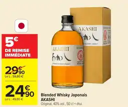 Carrefour AKASHI Blended Whisky Japonais offre