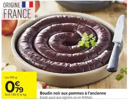 Carrefour Boudin noir aux pommes à l'ancienne offre