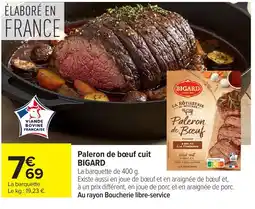 Carrefour Market BIGARD Paleron de bœuf cuit offre