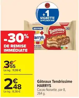 Carrefour Market HARRYS Gâteaux Tendrissime offre