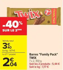 Carrefour Market TWIX Barres offre