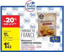Carrefour Carrefour Original Madeleines offre