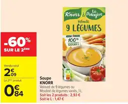 Carrefour Market Knorr Velouté 9 Légumes offre