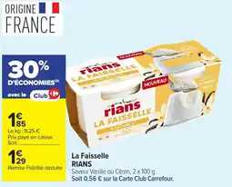 Carrefour Market Rians La Faiselle offre