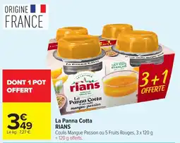 Carrefour Market Rians La Panna Cotta offre