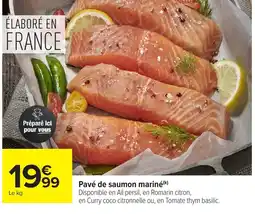 Carrefour Market Pavé de saumon mariné offre