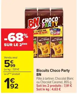 Carrefour Market BN Biscuits Choco Party offre