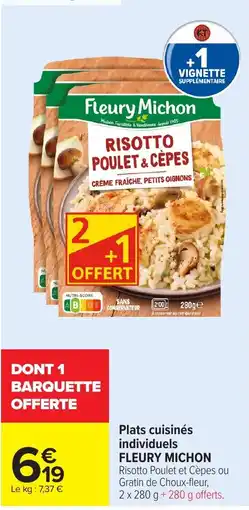 Carrefour Market Fleury Michon Risotto Poulet & Cèpes offre