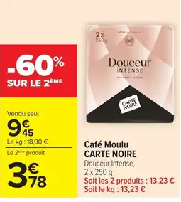 Carrefour CARTE NOIRE Café Moulu offre