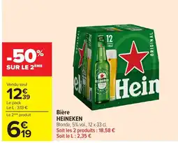 Carrefour Market HEINEKEN Bière offre
