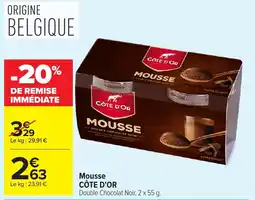 Carrefour Market CÔTE D'OR Mousse offre