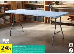 Carrefour ARTIS Table Pliante multi-usage offre