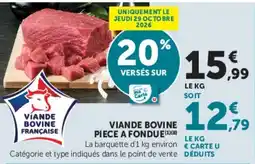 Super U Viande Bovine Française offre