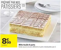 Carrefour Mille-feuille 6 parts offre