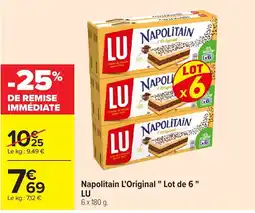 Carrefour LU Napolitain L'Original offre