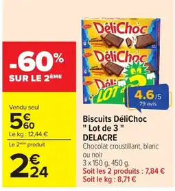 Carrefour DéliChoc Biscuits offre