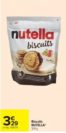 Carrefour Nutella Biscuits offre