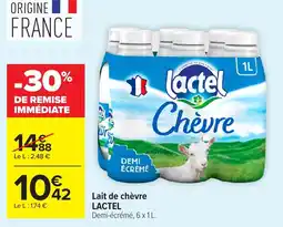 Carrefour Market Lactel Lait de chèvre offre