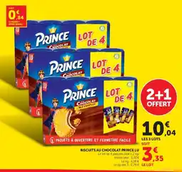 Hyper U LU Biscuits chocolat prince offre