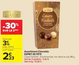 Carrefour Market ESPRIT DE FÊTE Coeurs Fondants offre